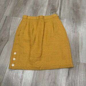 Guess Jeans Georges Marciano for GUESS Mustard Yellow Skirt Size 2 Made in‎ USA